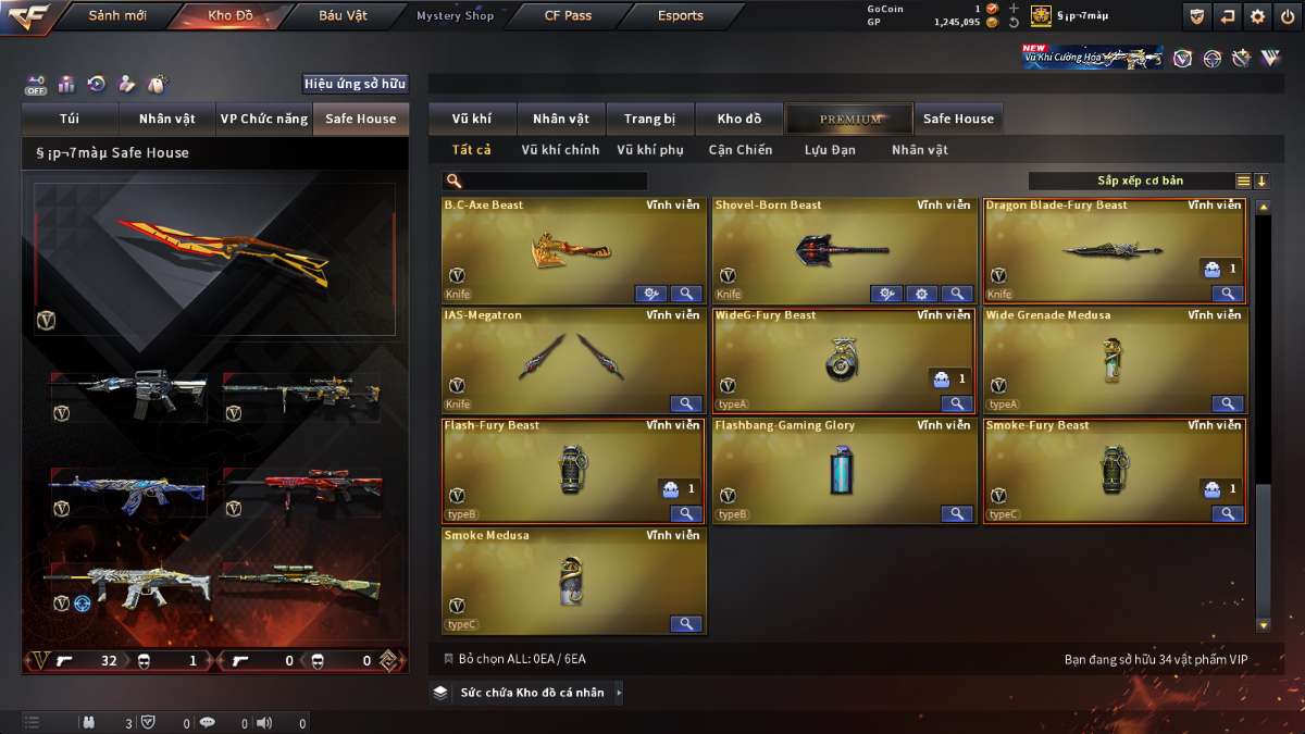 shop acc cf uy tin gia re